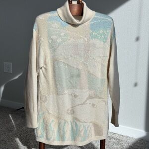 James Dalgiesh 100% Pure Scottish Cashmere Turtleneck Sweater Made in Scotland